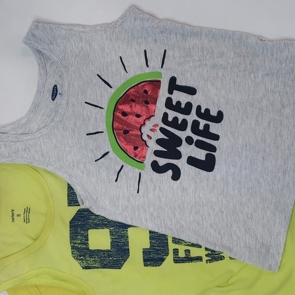 5/$30 H&M OLD NAVY CARTERS Tanks Cotton Sweet Life - Picture 2 of 5
